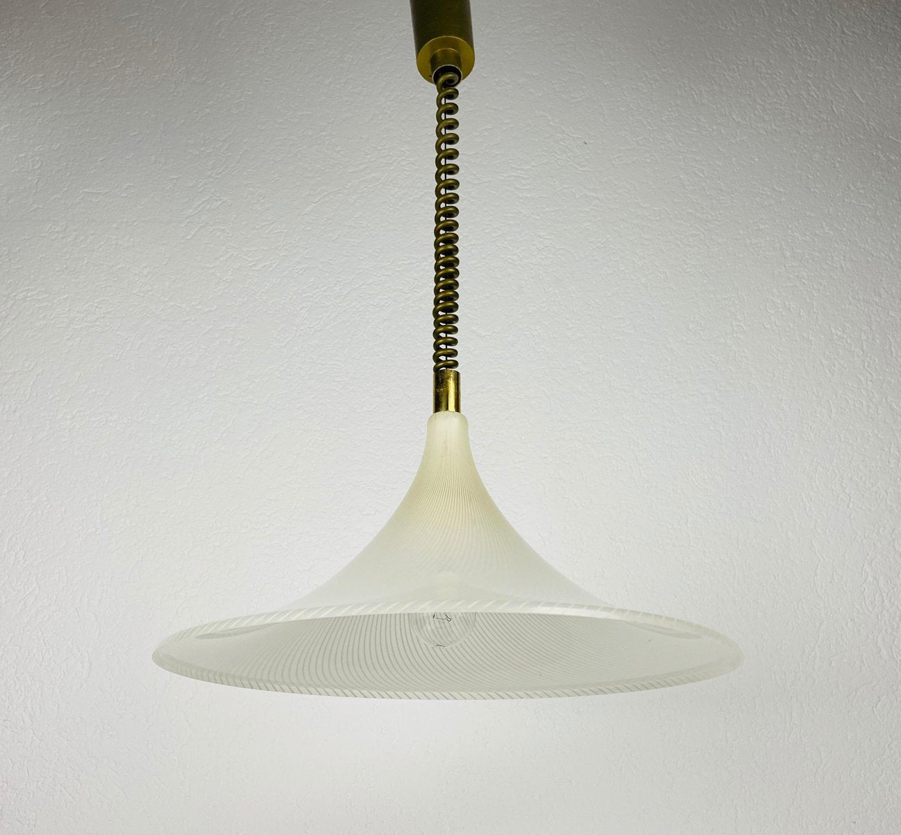 Mid-Century Acrylic Glass Pendant Lamp, 1960s