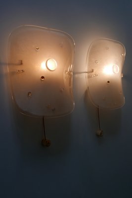 Mid-Century Acrylic Glass Sconces, 1960s, Set of 2-WPT-574113