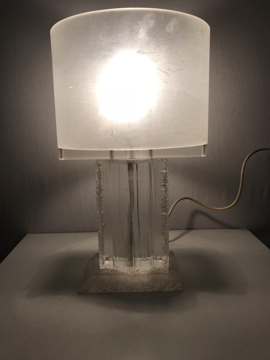 Mid-Century Acrylic Table Lamp