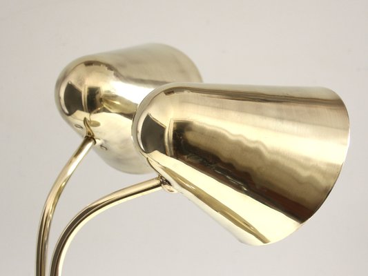 Mid-Century Adjustable Brass Library Lamp by Jacques Biny for Luminalité, 1950s-SY-1737273