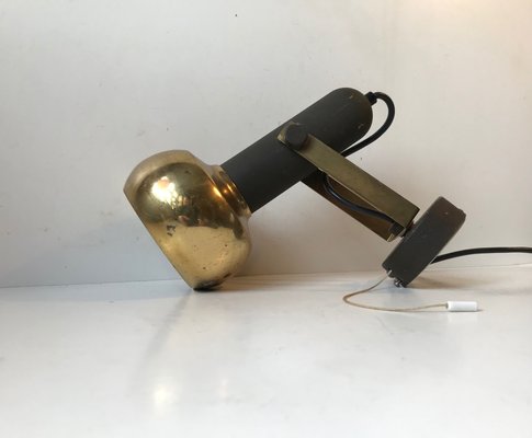 Mid-Century Adjustable Brass Sconce from Sische, 1960s-LCR-594369