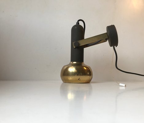 Mid-Century Adjustable Brass Sconce from Sische, 1960s-LCR-594369