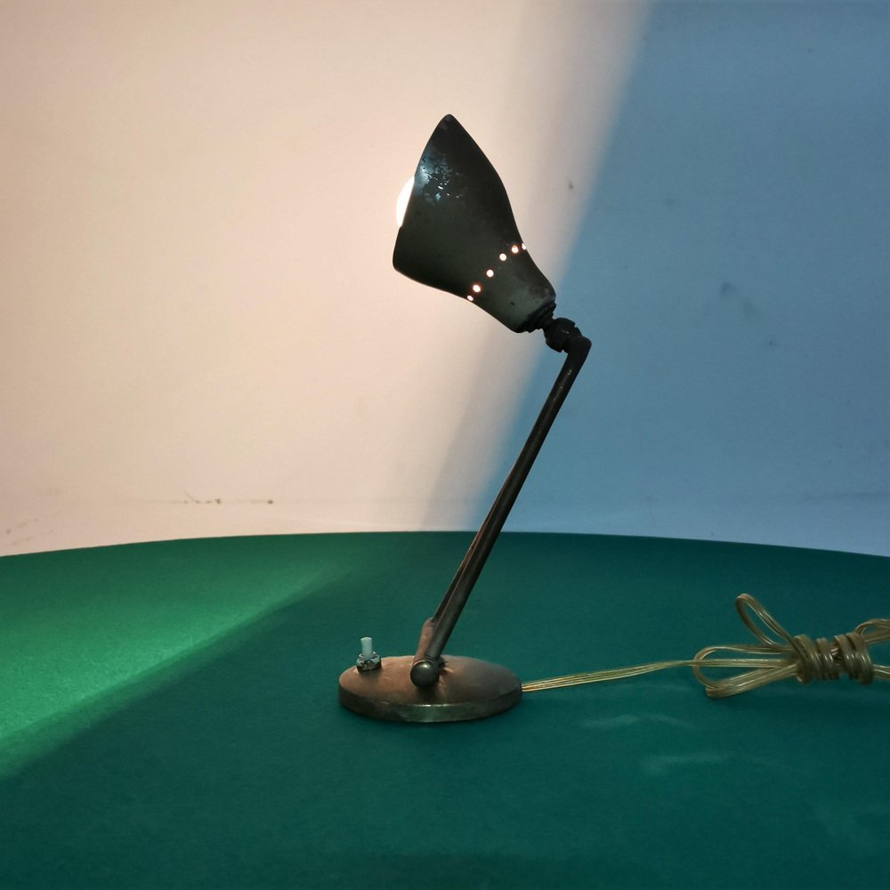 Mid-Century Adjustable Brass Table Lamp from Stilnovo, Italy, 1950s