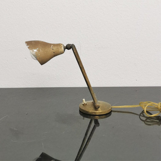 Mid-Century Adjustable Brass Table Lamp from Stilnovo, Italy, 1950s