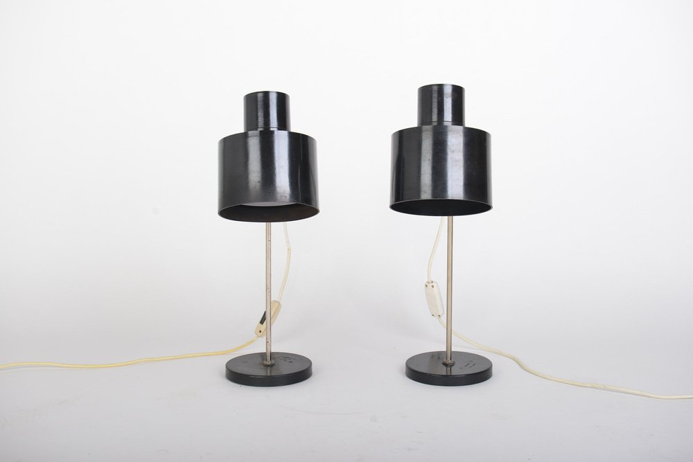 Mid-Century Adjustable Desk Lamps by Jan Suchan for Elektrosvit, 1960s, Set of 2