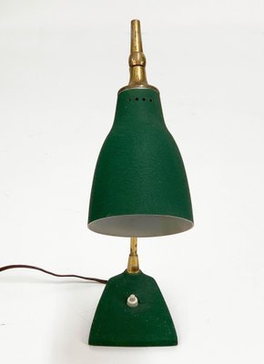 Mid-Century Adjustable Green Brass and Cast Iron Table Lamp by Gebrüder Cosack, 1950s-JDR-1126095