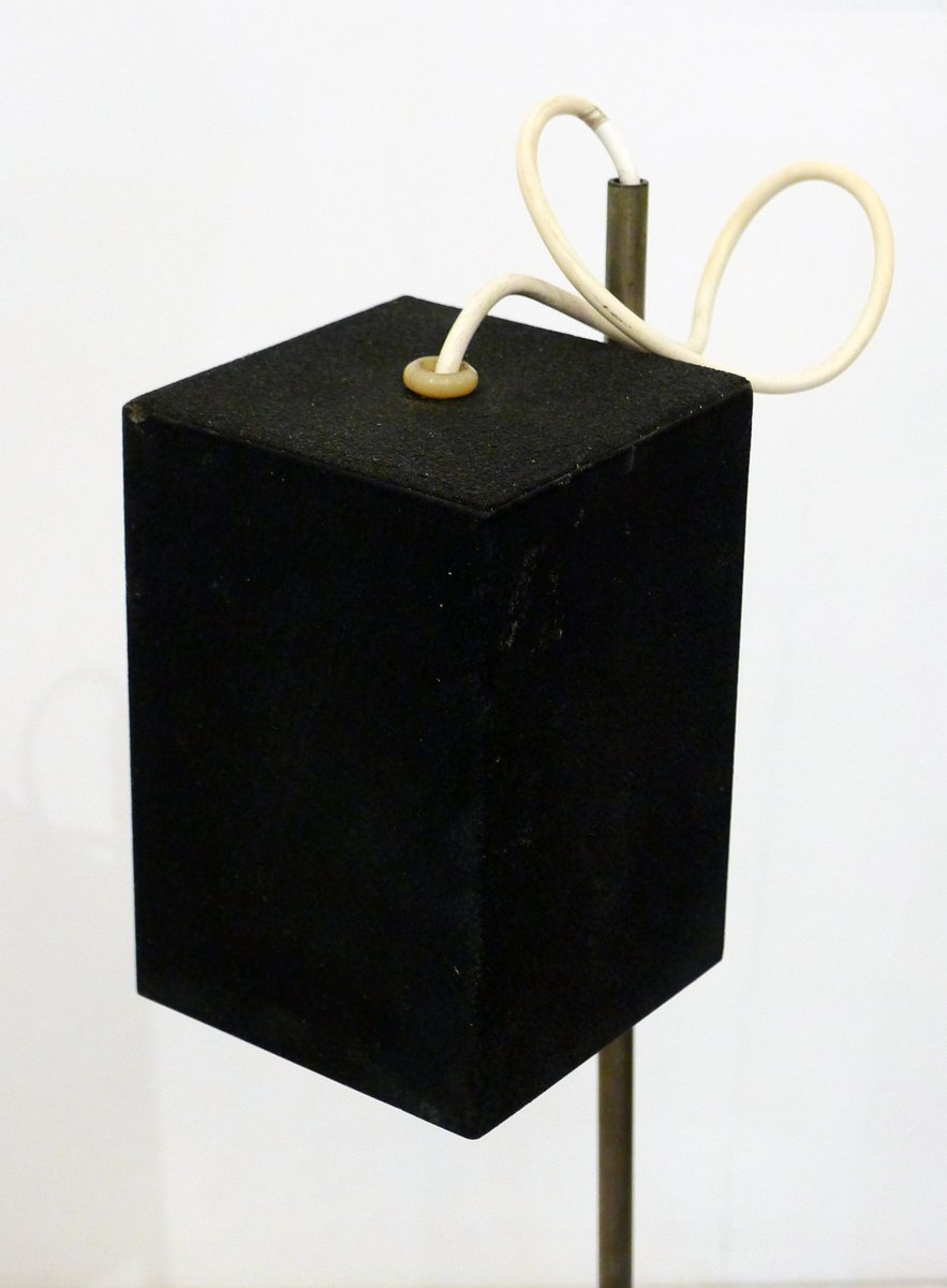 Mid-Century Adjustable Height Cube Shape Desk Lamp, 1950s