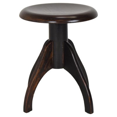 Mid-Century Adjustable Piano Stool, 1950s-TZ-1122458