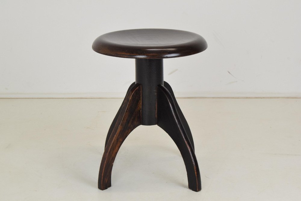 Mid-Century Adjustable Piano Stool, 1950s