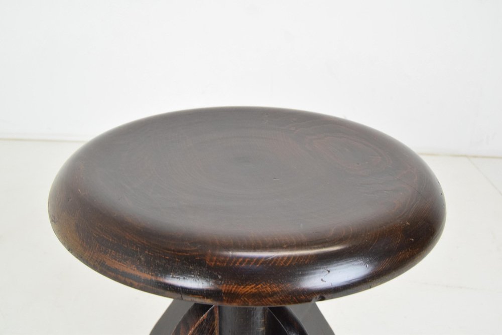 Mid-Century Adjustable Piano Stool, 1950s