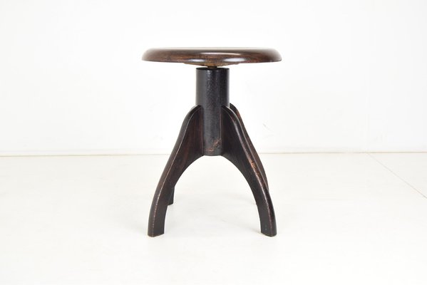 Mid-Century Adjustable Piano Stool, 1950s-TZ-1122458