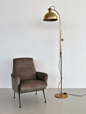 Mid-Century Adjustable Solid Brass Floor Lamp by Florian Schulz, 1970s-VNE-1327630