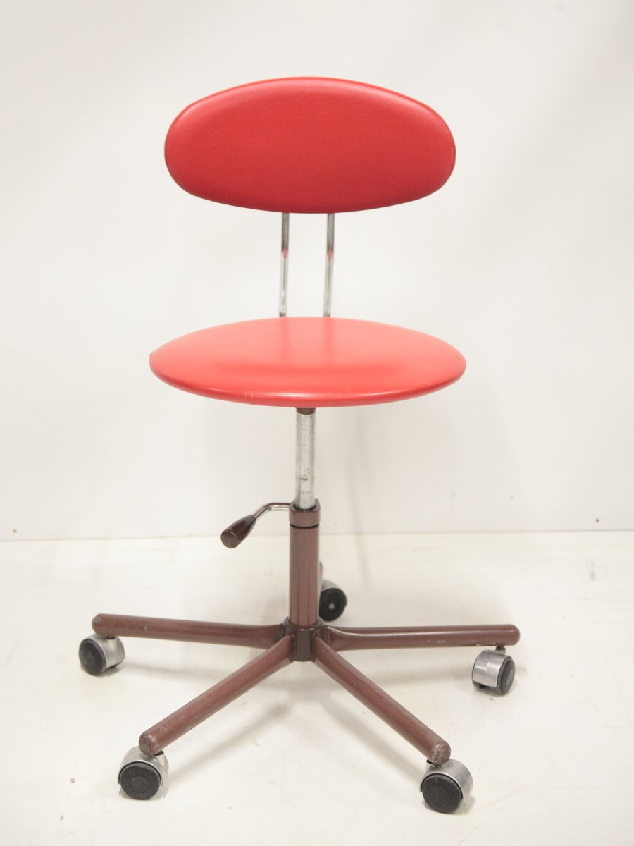 Mid-Century Adjustable Swivel Chair, Former Czechoslovakia, 1970s