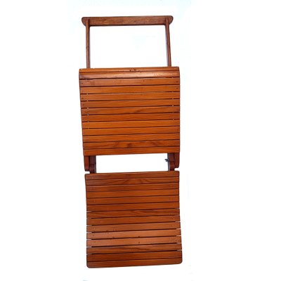 Mid-Century Adjustable Wooden Children's Beach Chair-NUX-1320611