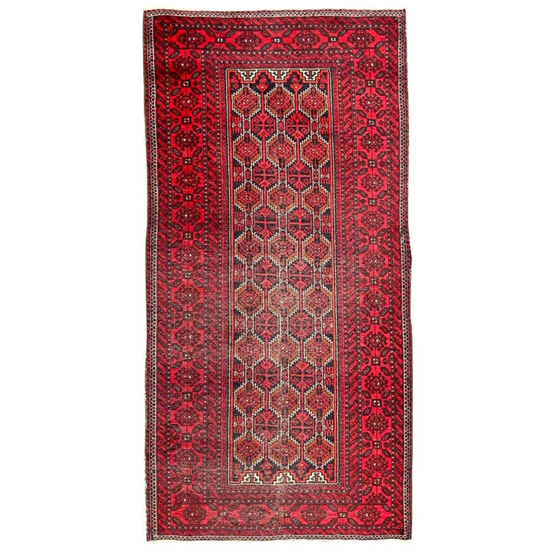 Mid-Century Afghan Baluch Rug