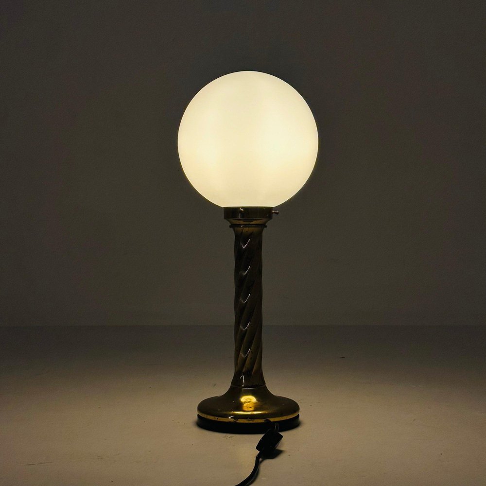 Mid-Century Aise Table Ball Lamp, 1980s