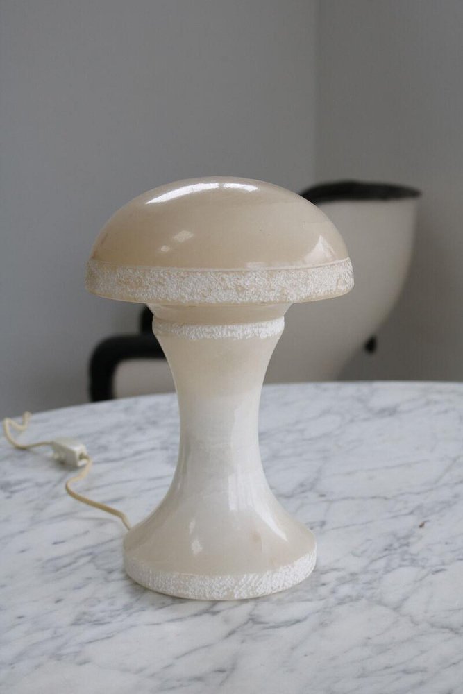 Mid-Century Alabaster Mushroom Table Lamp, Italy, 1960s-FJP-1791283