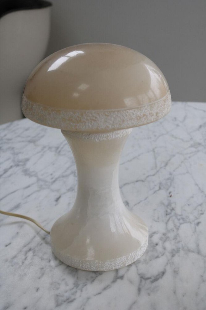 Mid-Century Alabaster Mushroom Table Lamp, Italy, 1960s