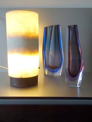 Mid-Century Alabaster Tube Lamp, 1950s-GT-621559