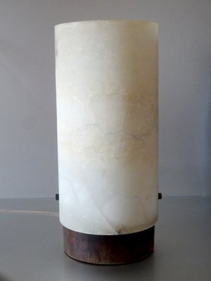 Mid-Century Alabaster Tube Lamp, 1950s-GT-621559