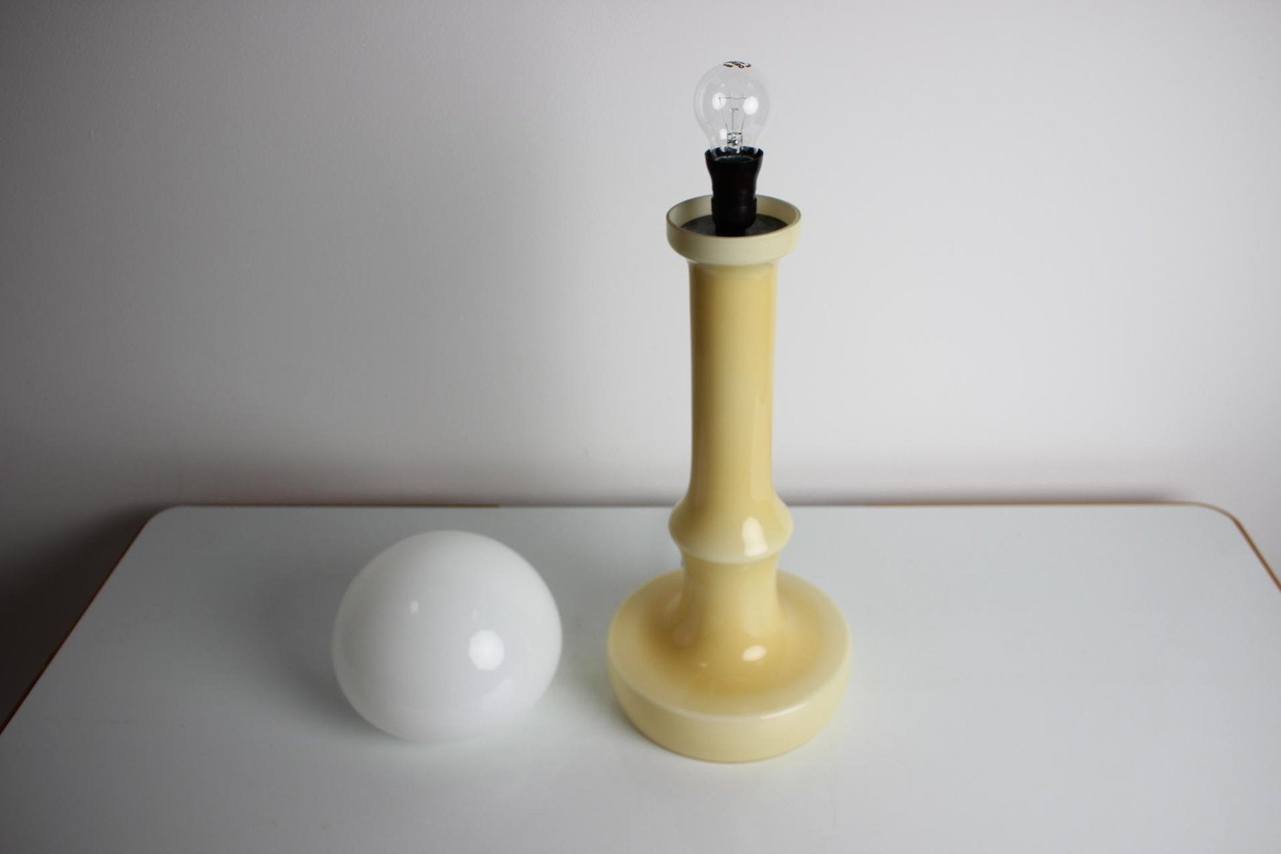 Mid-Century All Glass Table Lamp by Ivan Jakeš, 1970s