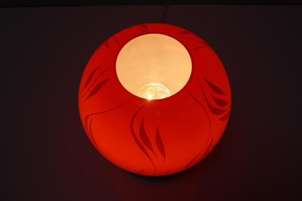 Mid-Century All Glass Table Lamp by Osvětlovací Sklo N.P. for Valašské Meuiříčí, 1970s-TZ-1059295