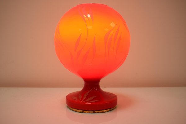 Mid-Century All Glass Table Lamp by Osvětlovací Sklo N.P. for Valašské Meuiříčí, 1970s-TZ-1059295