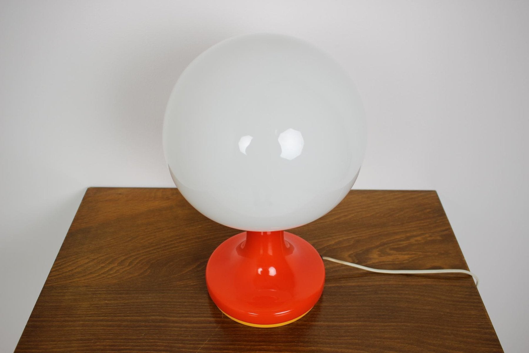 Mid-Century All Glass Table Lamp from Valasske Mezirici, Czechoslovakia, 1970s