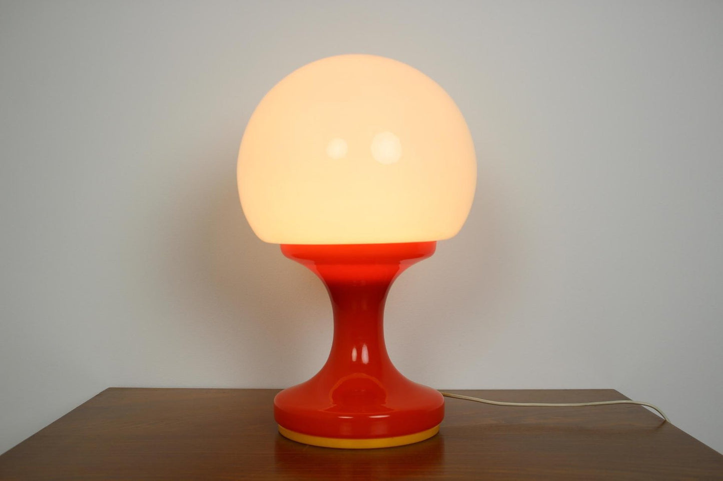 Mid-Century All Glass Table Lamp from Valasske Mezirici, Czechoslovakia, 1970s