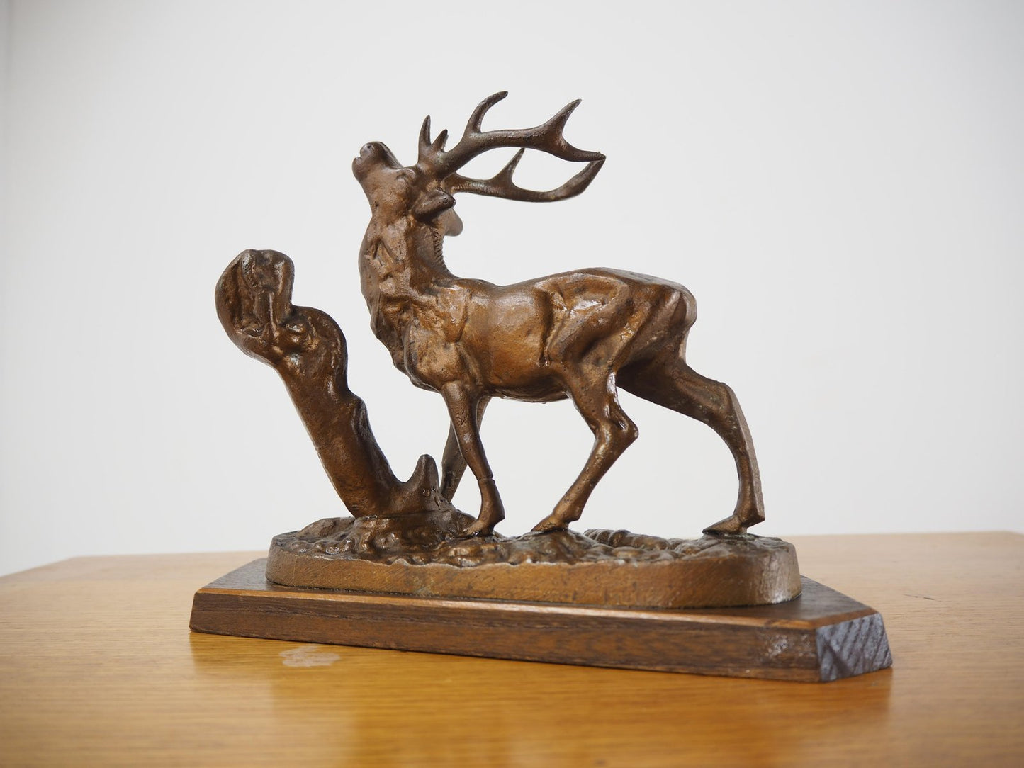 Mid-Century Alloy Deer Sculpture, Czechoslovakia, 1960s