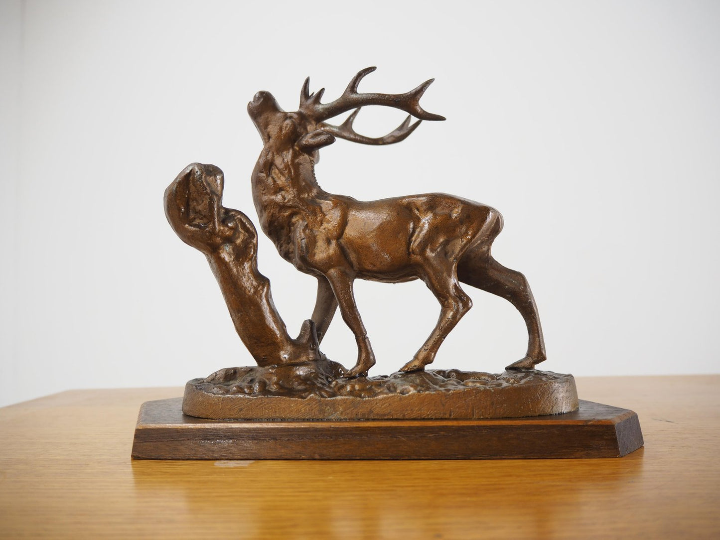 Mid-Century Alloy Deer Sculpture, Czechoslovakia, 1960s