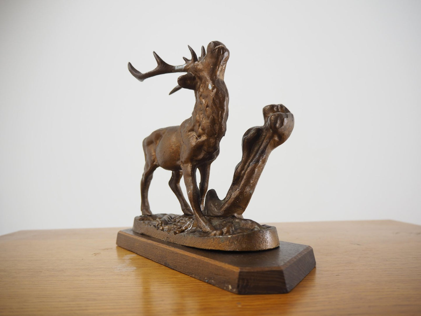 Mid-Century Alloy Deer Sculpture, Czechoslovakia, 1960s