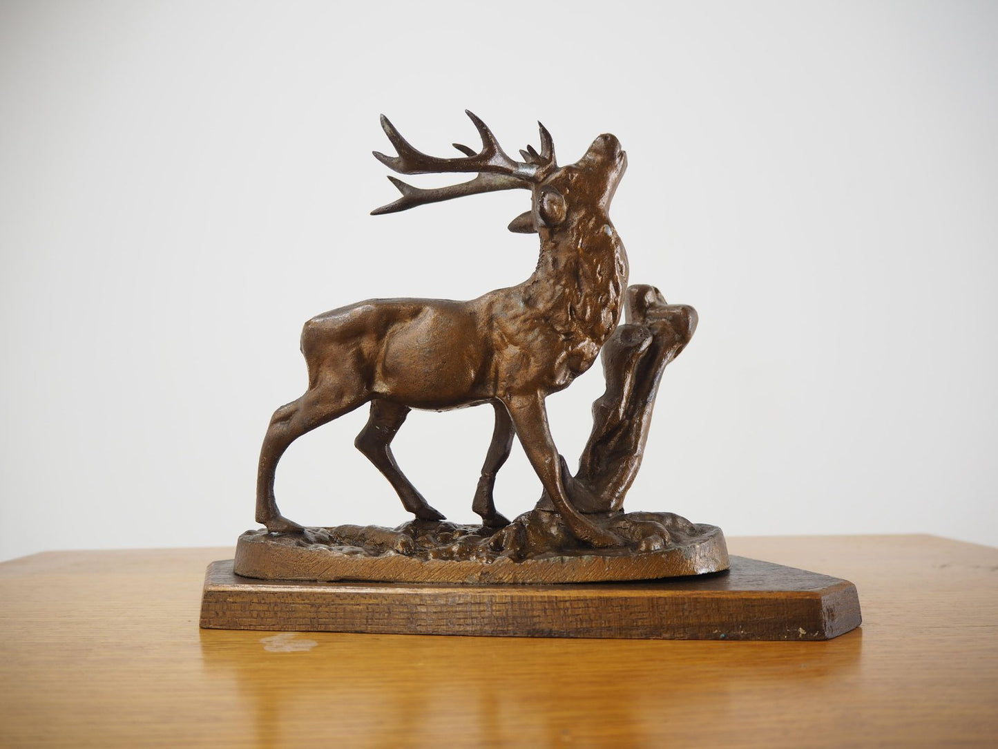 Mid-Century Alloy Deer Sculpture, Czechoslovakia, 1960s