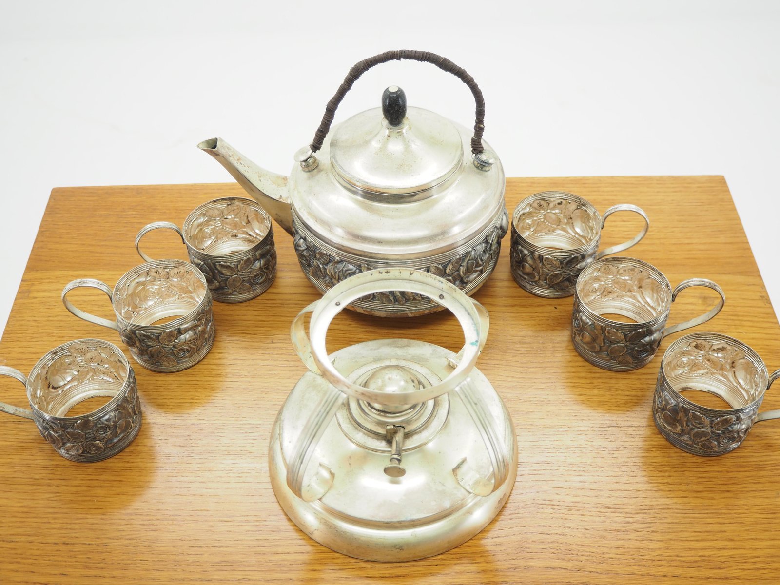 Mid-Century Alpaca Coffee or Tea Service Set, 1960s-TZ-842819