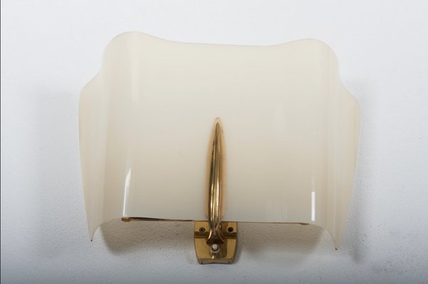 Mid-Century Alraune Brass and Acrylic Glass Sconce by J. T. Kalmar, 1950s-AX-697283