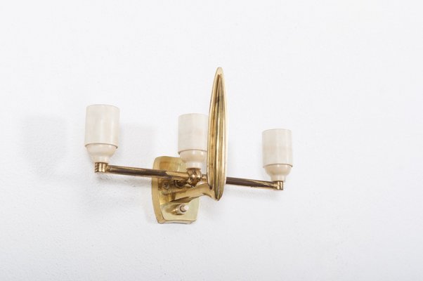 Mid-Century Alraune Brass and Acrylic Glass Sconce by J. T. Kalmar, 1950s-AX-697283