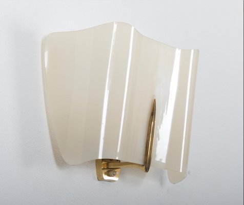 Mid-Century Alraune Brass and Acrylic Glass Sconce by J. T. Kalmar, 1950s-AX-697283