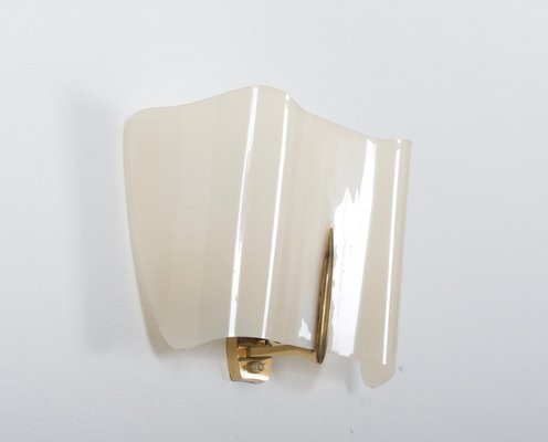 Mid-Century Alraune Brass and Acrylic Glass Sconce by J. T. Kalmar, 1950s-AX-697283