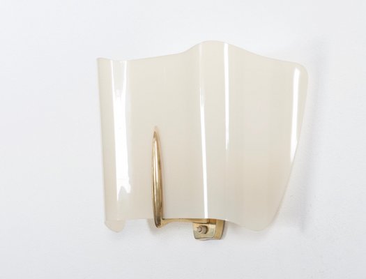 Mid-Century Alraune Brass and Acrylic Glass Sconce by J. T. Kalmar, 1950s-AX-697283