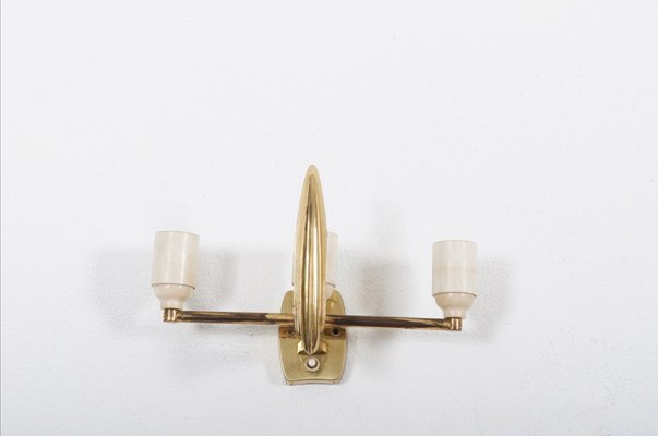 Mid-Century Alraune Brass and Acrylic Glass Sconce by J. T. Kalmar, 1950s-AX-697283