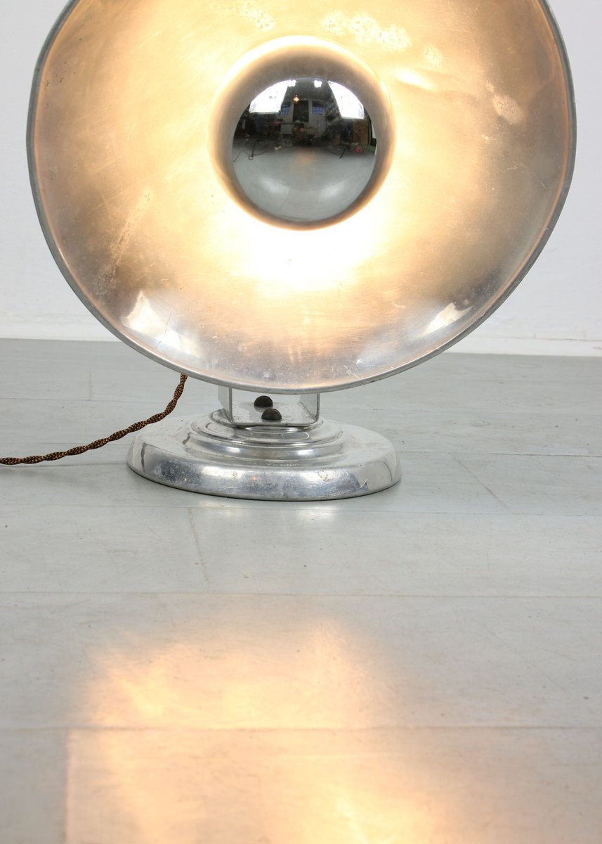 Mid-Century Aluminium Adjustable Table Lamp, 1950s