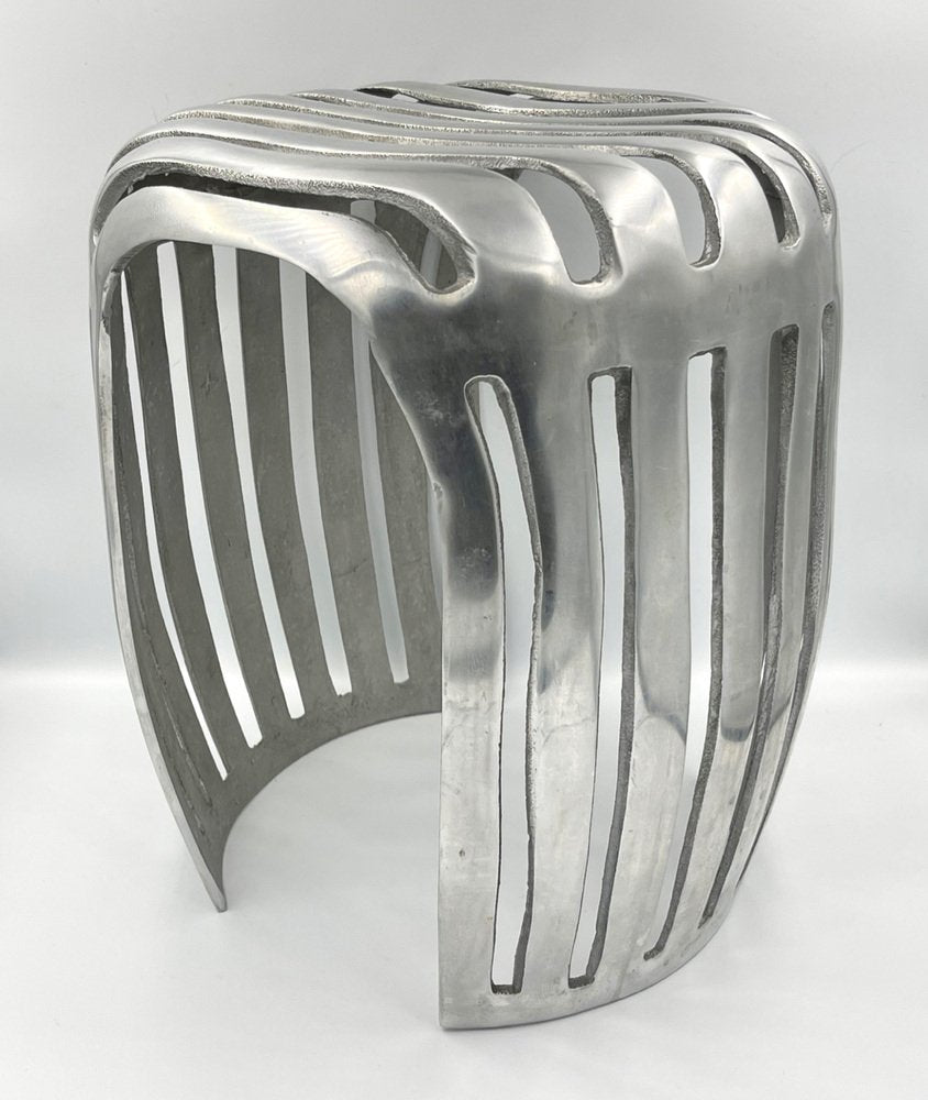 Mid-Century Aluminium Stool, Denmark, 1960s