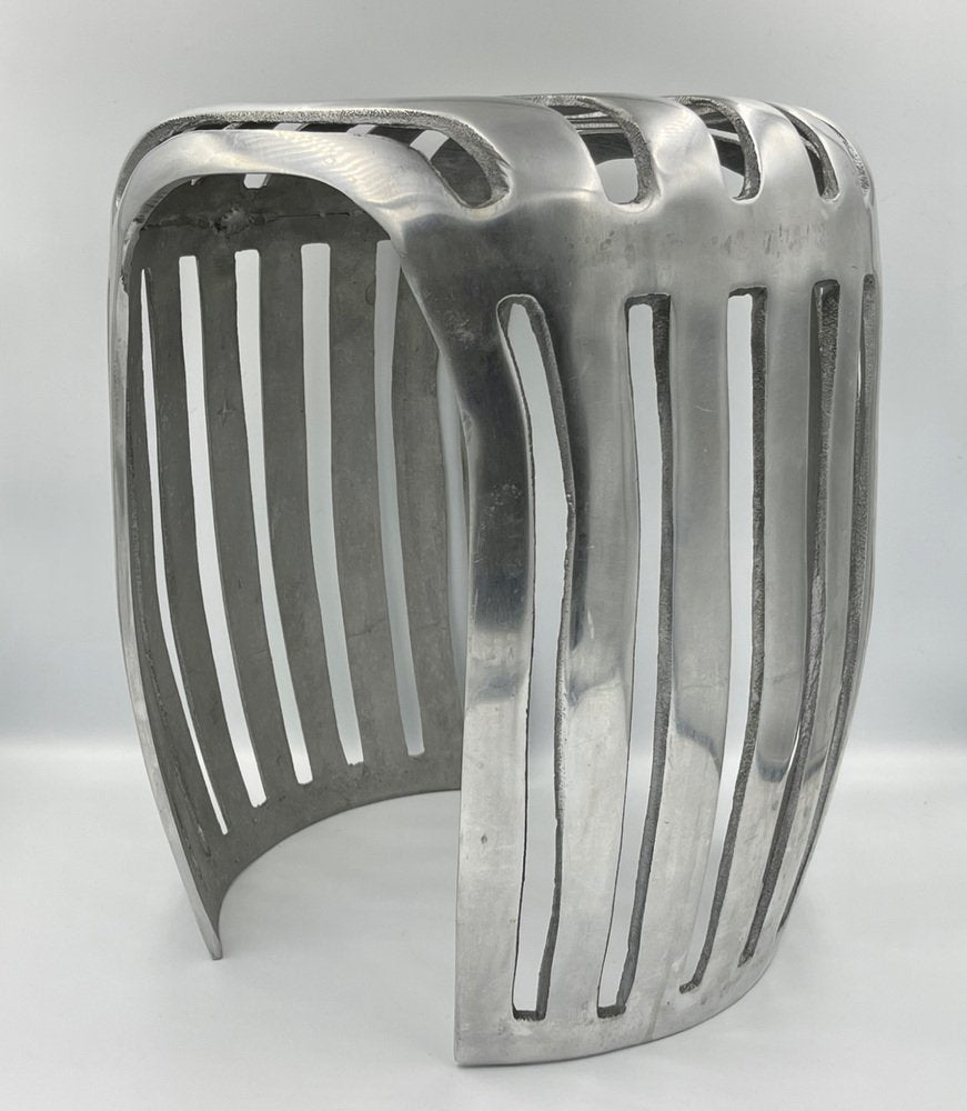 Mid-Century Aluminium Stool, Denmark, 1960s