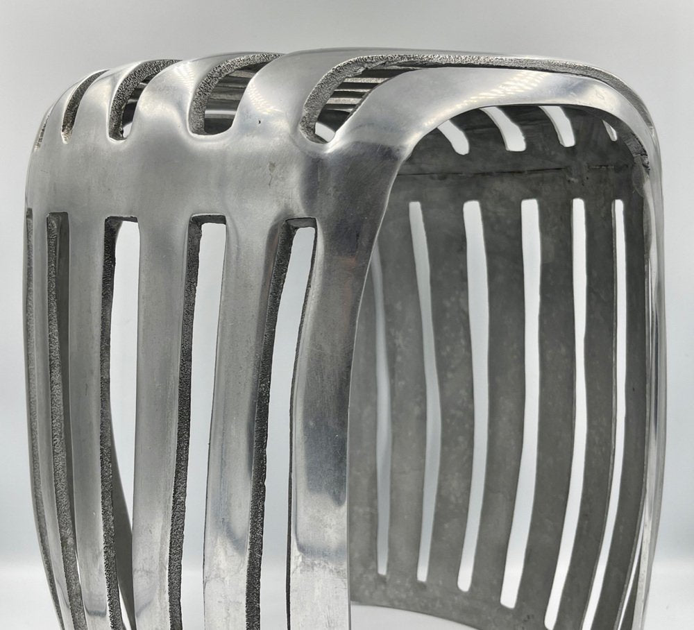 Mid-Century Aluminium Stool, Denmark, 1960s