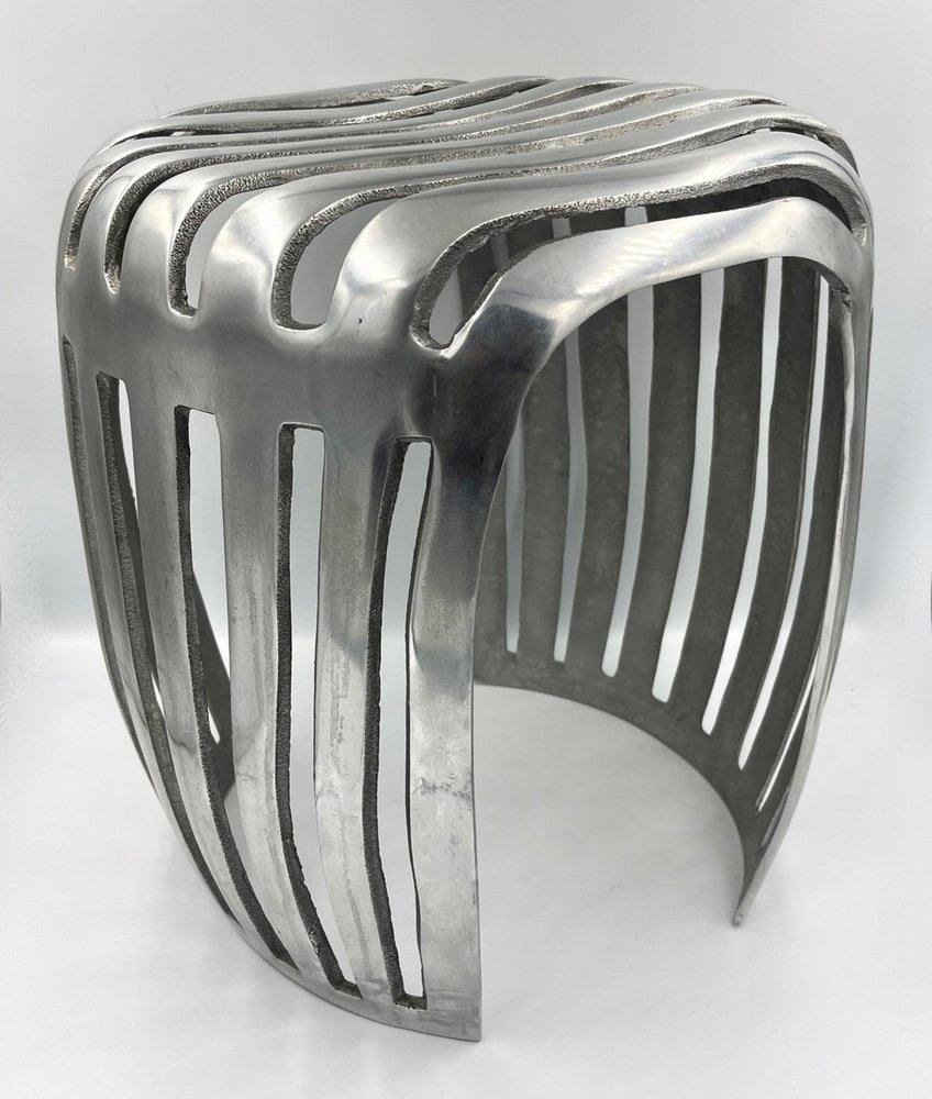 Mid-Century Aluminium Stool, Denmark, 1960s