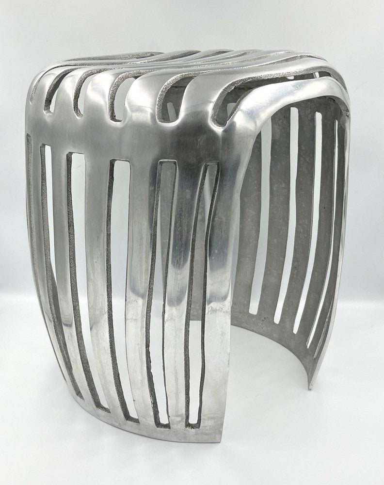 Mid-Century Aluminium Stool, Denmark, 1960s