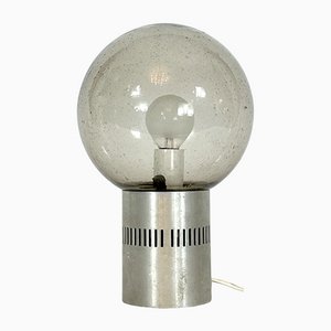 Mid-Century Aluminum and Bullicante Glass Table Lamp from Stilux Milano-OT-1107260