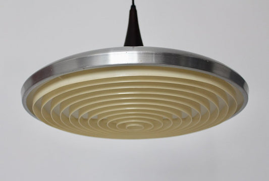 Mid-Century Aluminum Plastic Chandelier, 1960s