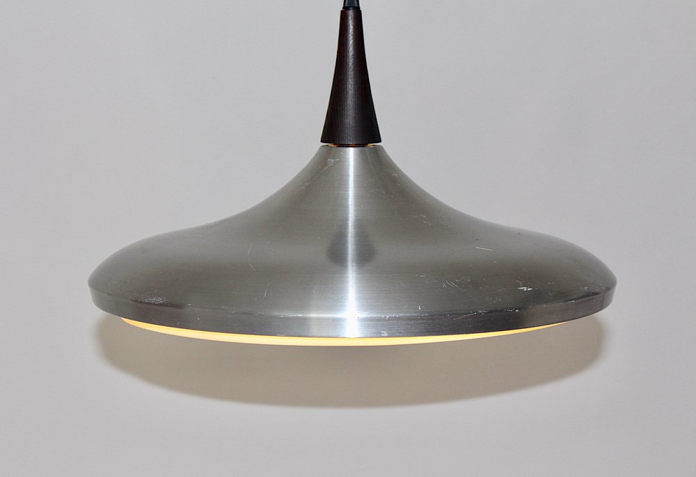 Mid-Century Aluminum Plastic Chandelier, 1960s