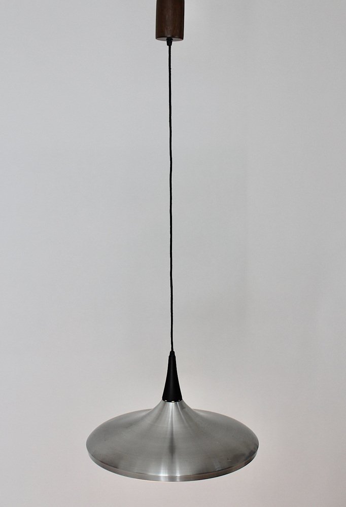 Mid-Century Aluminum Plastic Chandelier, 1960s